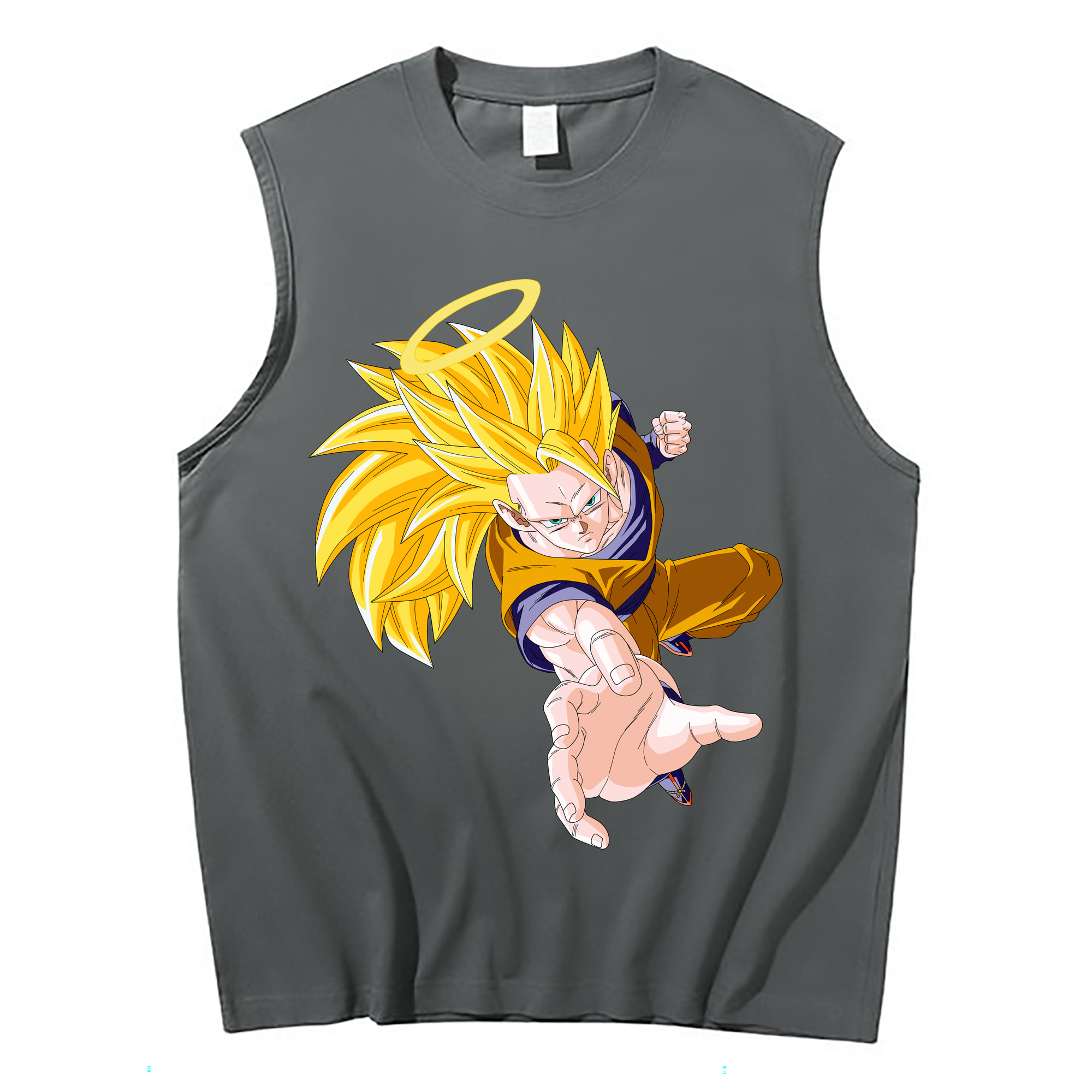 （画像用） ドラゴンボール 孫悟空（そん ごくう）Son Goku カカロット DRAGON BALL Kakarotto コットン100％タンクトップ（フロントプリント）